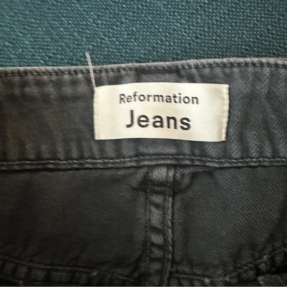 Grey Reformation Kiley Cargo Pants Adriatic High Rise Women Size 26 - Picture 7 of 10